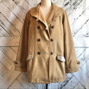 Women’s Winter Pea Coat, Harris Tweed Pock…